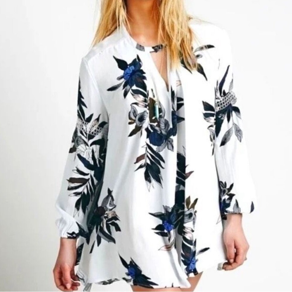 Free People Tree Swing Tunic Floral Print M